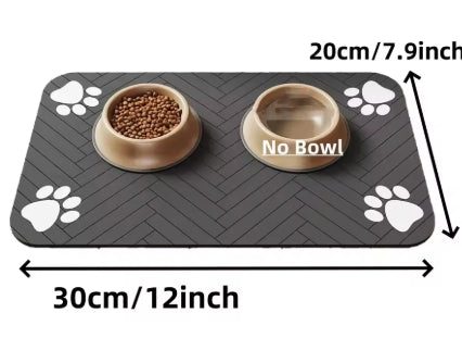 Waterproof Placemat for Dog & Cat Food & Water Bowls