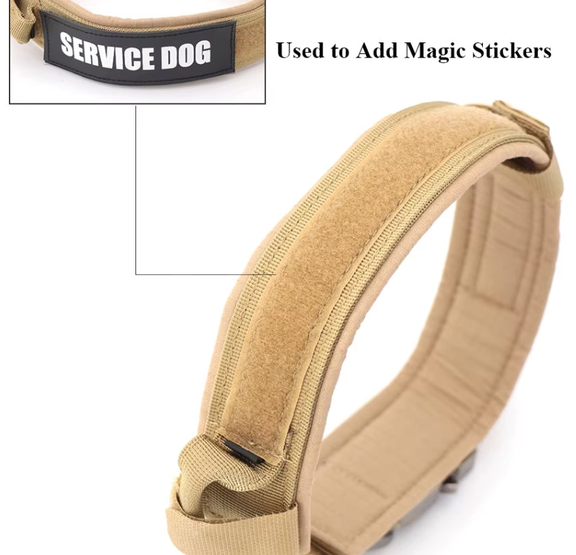 Tactical Dog Collar And Leash Set Control Handle