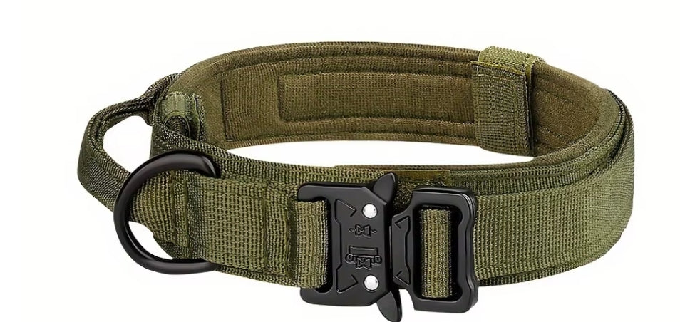 Tactical Dog Collar And Leash Set Control Handle