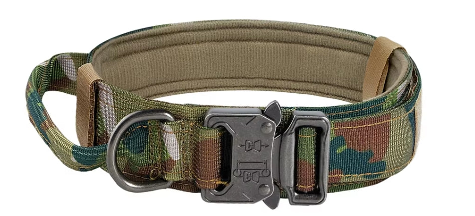 Tactical Dog Collar And Leash Set Control Handle