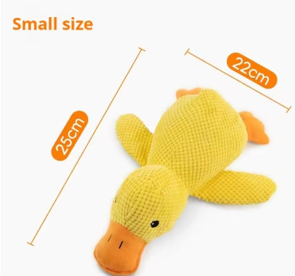 Dog toy plush companion sleeping duck