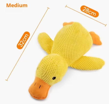 Dog toy plush companion sleeping duck