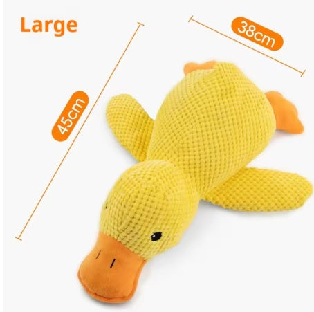 Dog toy plush companion sleeping duck