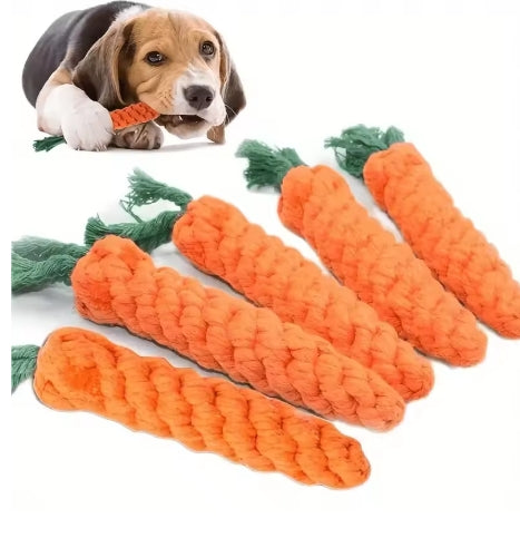 Pet carrot cotton rope toy