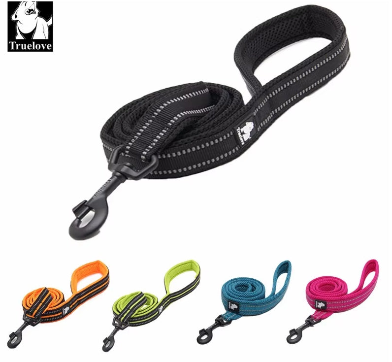 Reflective Nylon Mesh Padded Puppy Large Dog or Cat Leash